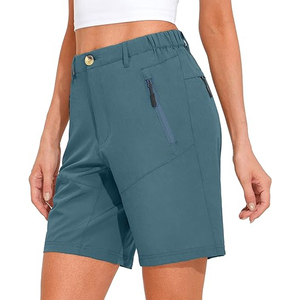Shorts d'entraînement personnalisés pour femme avec logo, taille mi-haute, pour le golf, le tennis, le badminton, en polyester respirant et à séchage rapide, style décontracté et streetwear. - Product Image 3