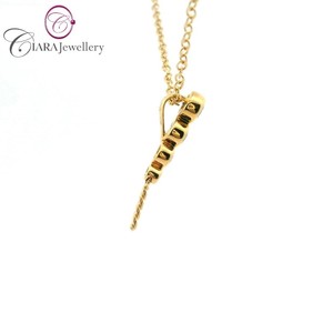 ขายดีเครื่องประดับทอง18K สีโรสโกลด์ทันสมัยชุดฝาสีโรสโกลด์ประดับเพชรธรรมชาติแท้จี้ไข่มุกสีขาว/เหลืองของขวัญ - Product Image 4