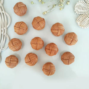 Poignées de porte intérieures décoratives en rotin, best-sellers, boutons fonctionnels pour meubles - Product Image 4