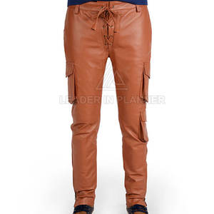 Pantalones de Cuero para Hombre, Transpirables, de Estilo Único, para Venta en Línea, Lavados, Personalizados con su Propio Diseño - Product Image 3