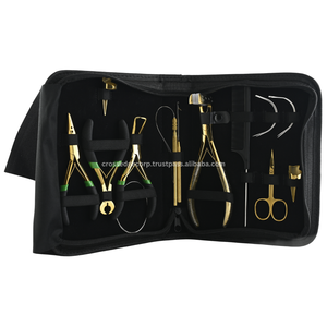 Premium quality weft <b>hair</b> <b>extension</b> tools <b>Micro</b>-link & Tape-ins Remover Plier Keratin Bond Cutter <b>bead</b> threader pliers - Product Image 1