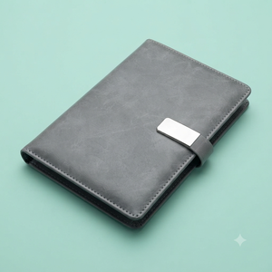 Aurelux A5 PU Leather Premium Business Executive Planner <b>Diary</b> Soft Cover Metal Buckle Magnetic Closure Black Cover - Product Image 5