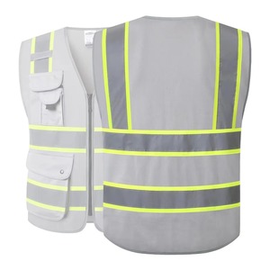 Top Quality Multi Pockets Hi Vis Reflective Breathable Workwear Motorcycle Reflective Safety Vest - Product Image 2