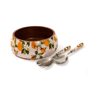 Nuevo tazón de almacenamiento de madera clásico, vajilla, ensalada de frutas, tazón para servir sopa para el hogar, utensilios de cocina, restaurante de mesa por RF Crafts - Product Image 6