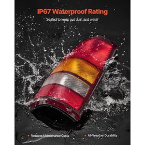 Gruppo Luci Posteriori per Chevy Silverado 1999-2003, GMC Sierra 1500/1500 HD/2500/2500 HD/3500 1999-2006, Sistemi di Illuminazione GMC 2007 - Product Image 5