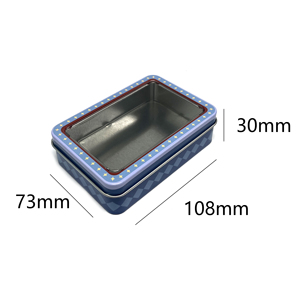 Custom Printed Rectangular Tinplate Box Airtight Metal <b>Tin</b> Container with Window for <b>Tea</b> Gift Packaging - Product Image 3