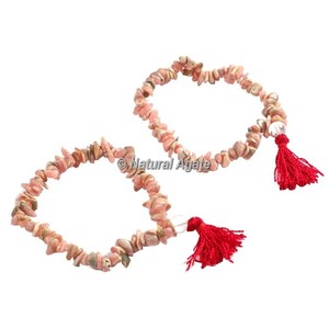 Premium Garnet <b>Chips</b> Healing Yoga Bracelet– Natural Gemstone Wholesale - Product Image 3