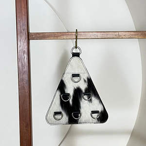 Porte-serviettes mural rustique en cuir de vachette véritable personnalisé, support pour foulards et chiffons, organisateur de serviettes de cuisine, décoration intérieure - Product Image 5