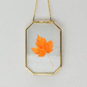 Home Decor Glass & Metal Hanging Picture <b>Frame</b> for <b>Wall</b> Decoration, with 2 Sides Glass Customized Decorative Photo <b>Frames</b> - Product Image 5