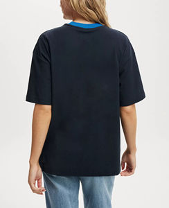 Camiseta de Verano para Mujer, de Alta Calidad, Cuello Redondo, Suave, Transpirable, Holgada, de Algodón, para Chicas - Product Image 4