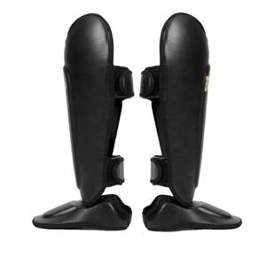 Espinilleras de Cuero Fairtex para Muay Thai y Boxeo, Protección Negra Personalizada, Ajustables, para Entrenamiento de Kick Boxing - Product Image 2