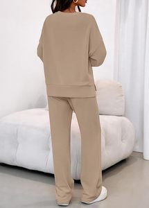 Conjunto de Sudadera con Capucha Oversize y Pantalones de Chándal de Forro Polar Premium para Mujer, Conjunto Deportivo de Sudadera con Capucha y Pantalones de Chándal para Mujer - Product Image 4