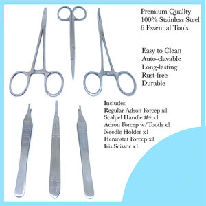 Kit d'entraînement professionnel aux sutures dentaires, modèle de mannequin en acier inoxydable, coussin d'entraînement, aiguille, ciseaux, kit d'outils Pentax - Product Image 3