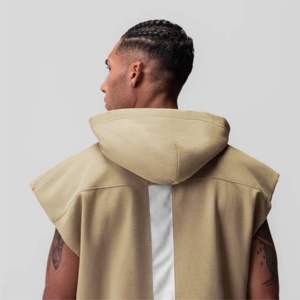 Sudadera Ligera sin Mangas con Capucha para Hombre, Sudadera con Capucha para Gimnasio, Ropa de Entrenamiento Físico, Transpirable, para Correr, Deportes, Fisicoculturismo - Product Image 4