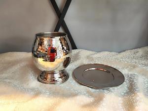 Gobelet élégant en cuivre martelé, en verre et cuivre pur, idéal pour l'eau, le service des invités et la consommation à la maison. - Product Image 6