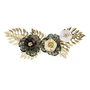 Modern Luxury Gold Metal <b>Leaf</b> Wall <b>Art</b> Decor Creative <b>Leaf</b> Large 3D Wall Hanging Sculpture for Living Room - Product Image 2
