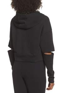 ARKE ENTERPRISES Sweat à capuche noir pour femme 100 % coton, séchage rapide, respirant, coupe décontractée, pull-over - Product Image 4