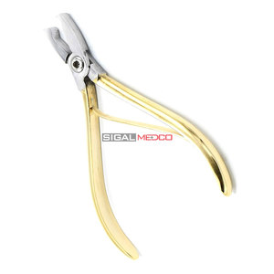Pince dentaire orthodontique Dela Rosa plaquée or, outil de pliage de fil orthodontique, instrument chirurgical - Product Image 4