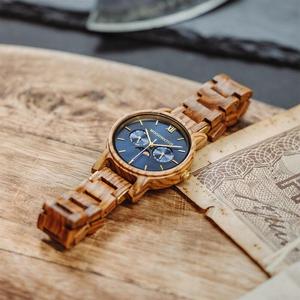 Reloj de Madera Natural de Lujo Hecho a Mano con Diseño Art Deco, Ultrafino, Personalizado, Estilo Antiguo - Product Image 6