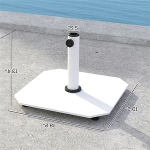 Base e Supporto per Ombrellone da Terrazzo Bianco per Ombrelloni e Basi da Patio - Product Image 6