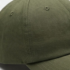 Olive Green 6-Panel <b>Baseball</b> <b>Cap</b> Adjustable Brim Unisex Cotton Twill Casual Hat Solid Color Adult Fit - Product Image 5