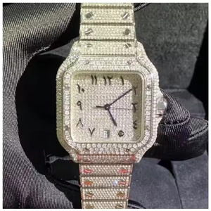 Reloj de Cuarzo para Hombre, Elegante y de Primera Calidad, con Diamantes de Moissanita, Estilo Moderno - Product Image 3
