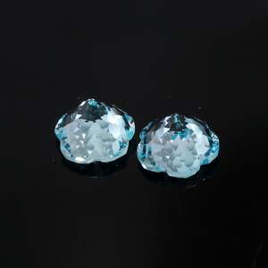 Topacio Azul Cielo Natural, Corte Pera, 10 mm, Gema Suelta para Joyería, Alta Calidad, Tamaño Calibrado - Product Image 3
