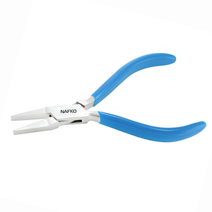 Best Heavy Flat Nose Pliers 135mm Stainless Steel Jewelry Setting Tools for <b>Ring</b> and Necklace Making - Product Image 1