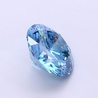 Diamant CVD de laboratoire taille brillant 1,1 carat bleu vif fantaisie clarté VS1 polissage excellent pierre précieuse lâche IGI