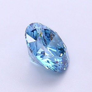 Diamant CVD cultivé en laboratoire, forme ronde, 1,1 carat, bleu vif fantaisie, clarté VS1, polissage excellent, pierre précieuse brute brillante. - Product Image 4