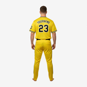 Uniformes de baseball 100 % polyester OEM, personnalisez votre propre tenue de sport pour adultes avec impression par sublimation - Product Image 3