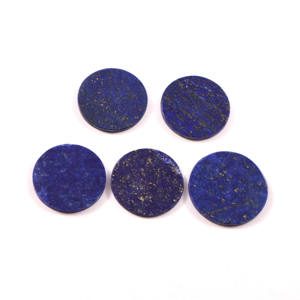 Lot en gros de pierres précieuses calibrées en lapis-lazuli naturel AAA, forme de pièce de monnaie plate, 23x23MM, pour cadran de montre et fabrication de bijoux - Product Image 3