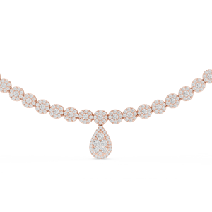 Collier tennis de luxe en or blanc 18 carats plaqué rhodium, orné de diamants de laboratoire certifiés, pour les occasions spéciales et les mariages - Product Image 5