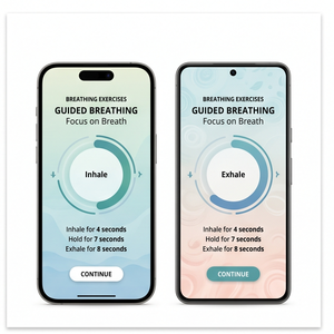 Aplicación RoyalCraft para aliviar el estrés: Calma tu mente, meditación, ejercicios de respiración y terapia de relajación IOS/Android/Linux/Mac - Product Image 2