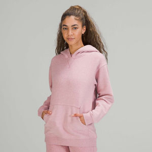 Ensemble de survêtement 2 pièces en coton épais et respirant noir personnalisé pour femme, motif uni, pour l'hiver, avec pantalon de survêtement et sweat à capuche - Product Image 3