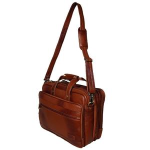 Sac à main pour ordinateur portable en cuir véritable marron pour homme, sacoche de travail multi-compartiments, sac messager de bureau, haute qualité, léger - Product Image 2