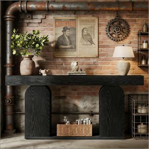 Rustic <b>Console</b> Table for Use As Sofa or Hallway Table - Product Image 1