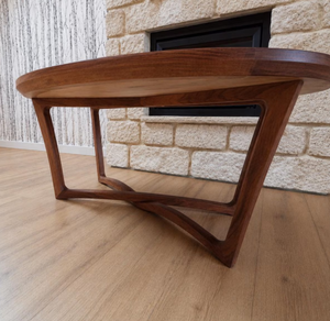 Table basse de luxe nordique en bois de manguier massif, faite à la main, moderne, écologique, durable, pour salon, meuble portable pour la maison - Product Image 2