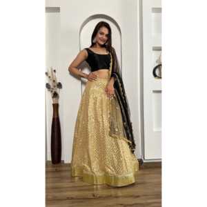 Hermosos Vestidos de Noche con Bordado de Lentejuelas, Lehenga Choli para Fiestas - Product Image 6