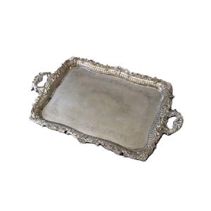 Plateau de service rectangulaire en aluminium doré, design moderne, sans poignée, pour la maison et les hôtels, plateau de service alimentaire pour table - Product Image 4