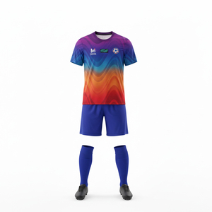 Bespoke Soccer Uniform Set Breathable Polyester Football Jersey Adult Training <b>Match</b> Wear Short Quick Dry Moisture-Wicking - Product Image 4