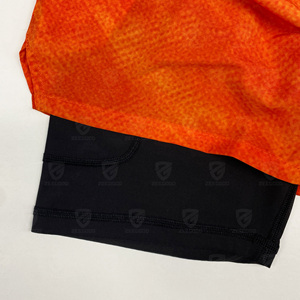 Pantalones Cortos Deportivos Unisex 2 en 1, de Secado Rápido, con Doble Capa, Cierre con Cordón, Ajuste Regular, para Gimnasio y Deportes de Verano - Product Image 4