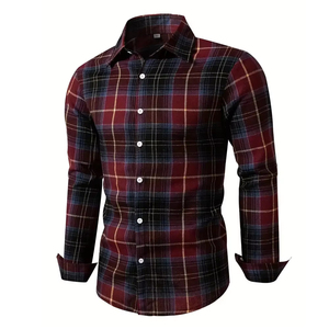 Custom Logo <b>Flannel</b> Shirt Premium Cotton Checkered Long Sleeve <b>Flannel</b> Shirt Private Label Factory <b>Flannel</b> Shirt - Product Image 2
