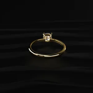 Nouvelle bague de beauté ronde de qualité supérieure 0,5 carat, diamant de laboratoire certifié SGL, clarté VVS-VS, look élégant pour femmes, pour la vente à l'exportation - Product Image 4