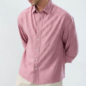 Chemise en flanelle à manches longues pour homme personnalisable, coupe ample, design à carreaux décontracté, respirante, tricotée, coupe-vent, douce - Product Image 5