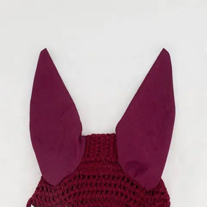 Wholesale Price Direct Factory Supplier Cheap Horse <b>Fly</b> Veil Horse Care Silent Crochet Ear <b>Net</b> Bonnet Horse Equipment - Product Image 3