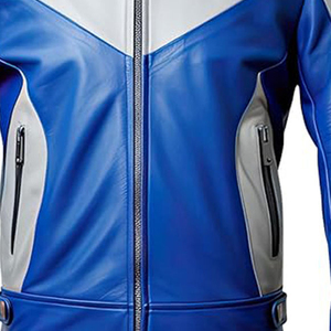 Veste de moto en cuir véritable en promotion, vêtements de sport personnalisés pour la course, équipement de moto de haute qualité, service OEM - Product Image 6