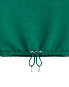 Sudadera Corta Personalizada Verde Esmeralda para Mujer con Cierre de Cremallera, Estilo Casual, con Cordón Ajustable en el Bajo, de Felpa Suave, Algodón y Poliéster - Product Image 5