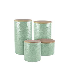 Private <b>Labelling</b> Metal Kitchen Storage <b>Jar</b> With Secure Airtight Lid <b>For</b> Keeping <b>Spices</b> And Dry Food Fresh - Product Image 3