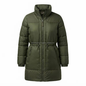 Premium Women's Long Quilted Puffer <b>Jacket</b> <b>Winter</b> Warm Belted Insulated Coat Outdoor Fashion OEM Manufacturer - Product Image 1